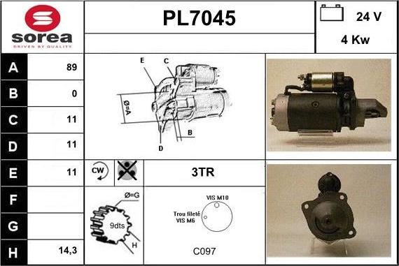 Sera PL7045 - Starteris ps1.lv