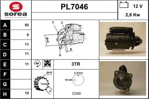 Sera PL7046 - Starteris ps1.lv