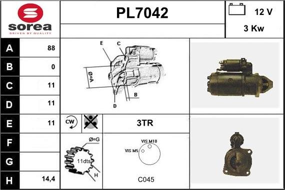 Sera PL7042 - Starteris ps1.lv