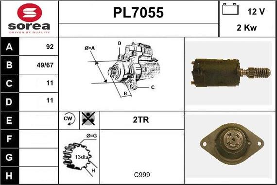 Sera PL7055 - Starteris ps1.lv