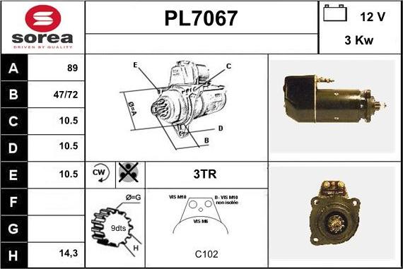 Sera PL7067 - Starteris ps1.lv