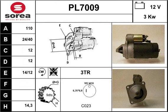 Sera PL7009 - Starteris ps1.lv