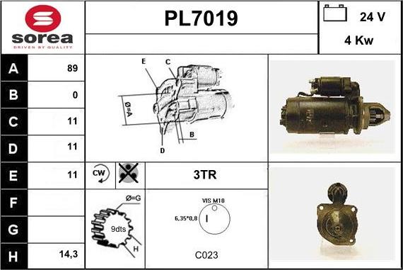 Sera PL7019 - Starteris ps1.lv