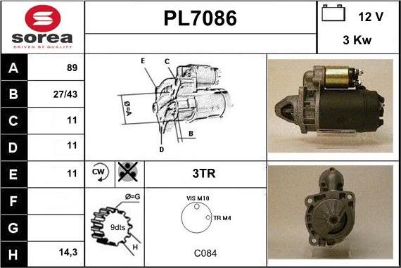 Sera PL7086 - Starteris ps1.lv