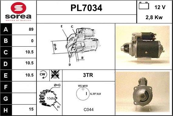 Sera PL7034 - Starteris ps1.lv