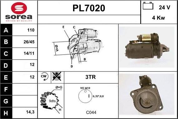 Sera PL7020 - Starteris ps1.lv