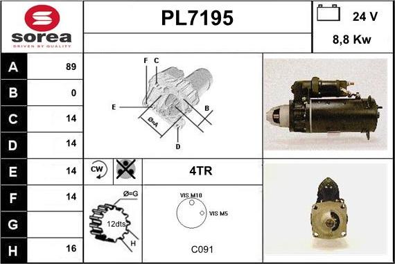 Sera PL7195 - Starteris ps1.lv