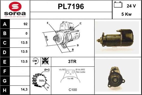 Sera PL7196 - Starteris ps1.lv