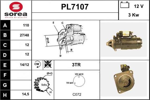 Sera PL7107 - Starteris ps1.lv