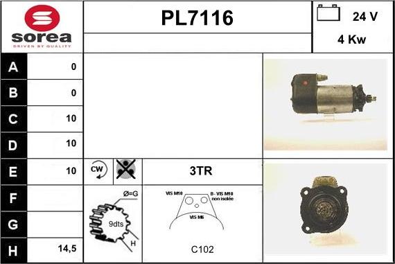 Sera PL7116 - Starteris ps1.lv