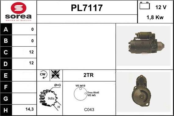 Sera PL7117 - Starteris ps1.lv