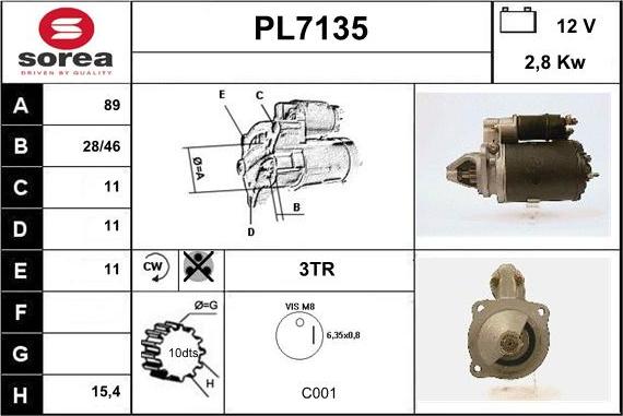 Sera PL7135 - Starteris ps1.lv