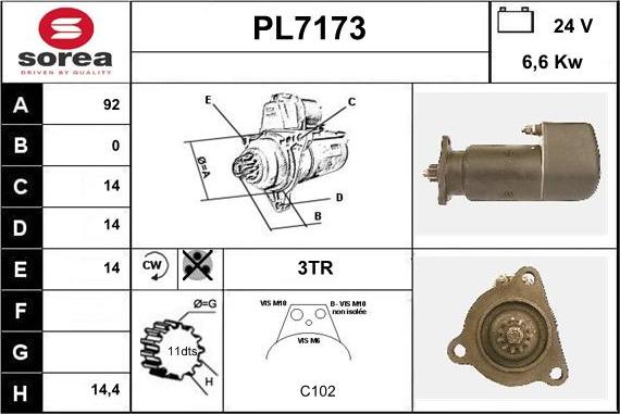 Sera PL7173 - Starteris ps1.lv