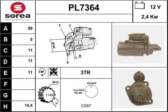 Sera PL7364 - Starteris ps1.lv