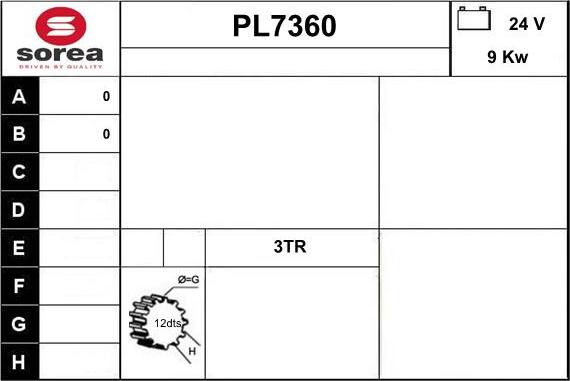 Sera PL7360 - Starteris ps1.lv