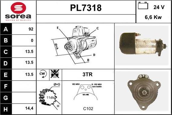 Sera PL7318 - Starteris ps1.lv