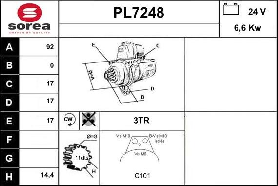 Sera PL7248 - Starteris ps1.lv