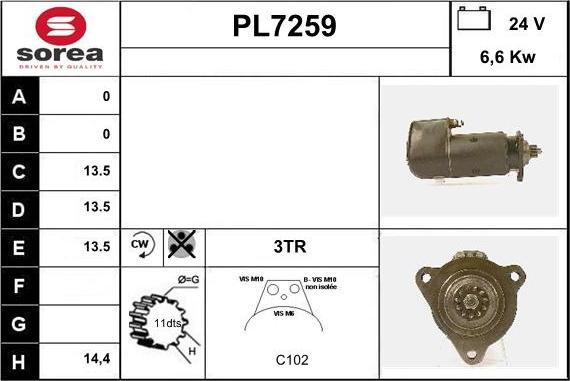 Sera PL7259 - Starteris ps1.lv