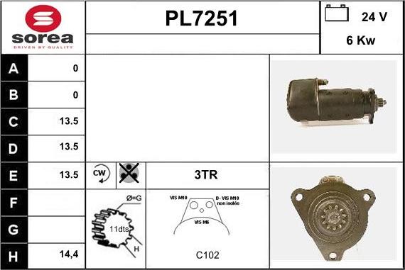 Sera PL7251 - Starteris ps1.lv