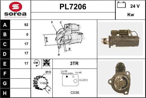 Sera PL7206 - Starteris ps1.lv