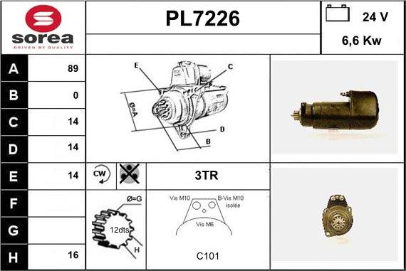 Sera PL7226 - Starteris ps1.lv