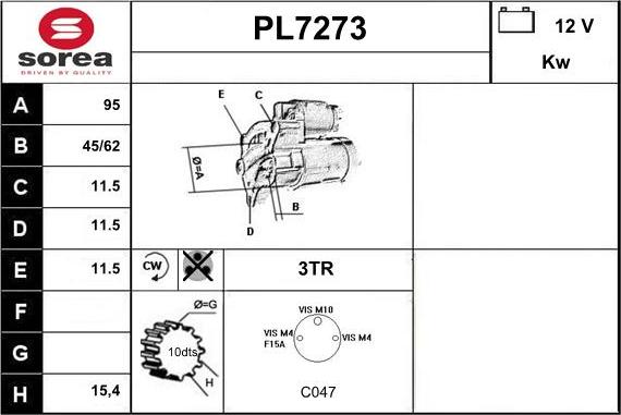 Sera PL7273 - Starteris ps1.lv