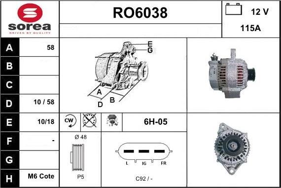 Sera RO6038 - Ģenerators ps1.lv