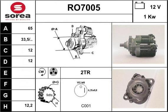 Sera RO7005 - Starteris ps1.lv