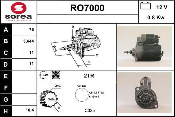 Sera RO7000 - Starteris ps1.lv