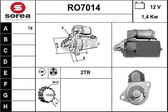 Sera RO7014 - Starteris ps1.lv