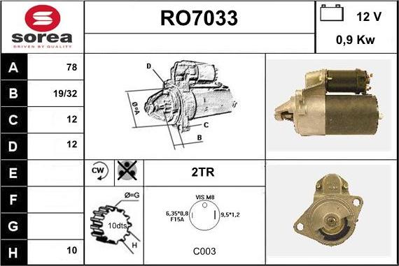 Sera RO7033 - Starteris ps1.lv