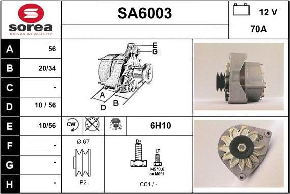 Sera SA6003 - Ģenerators ps1.lv