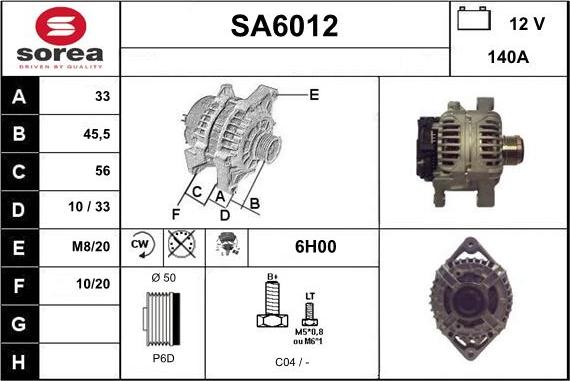 Sera SA6012 - Ģenerators ps1.lv