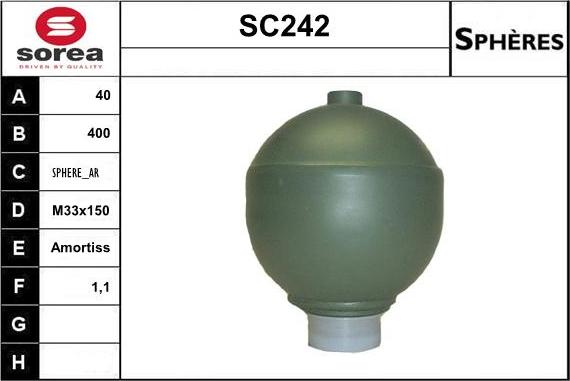 Sera SC242 - Hidroakumulators, Piekare / Amortizācija ps1.lv