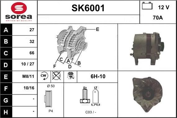 Sera SK6001 - Ģenerators ps1.lv