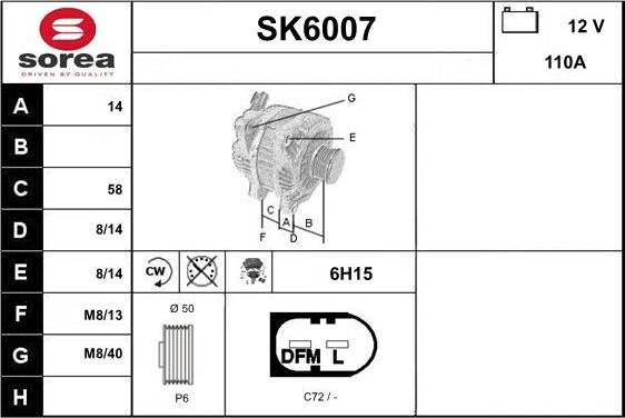 Sera SK6007 - Ģenerators ps1.lv