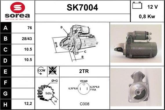 Sera SK7004 - Starteris ps1.lv