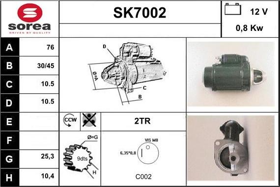 Sera SK7002 - Starteris ps1.lv