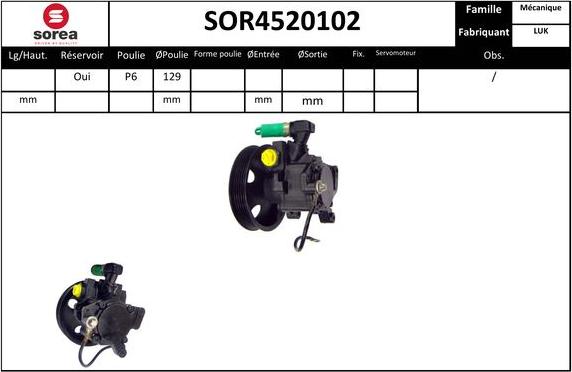 Sera SOR4520102 - Hidrosūknis, Stūres iekārta ps1.lv