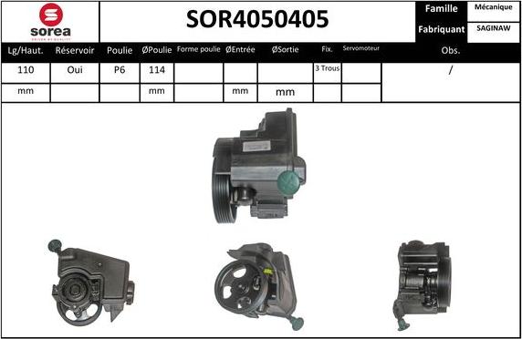 Sera SOR4050405 - Hidrosūknis, Stūres iekārta ps1.lv