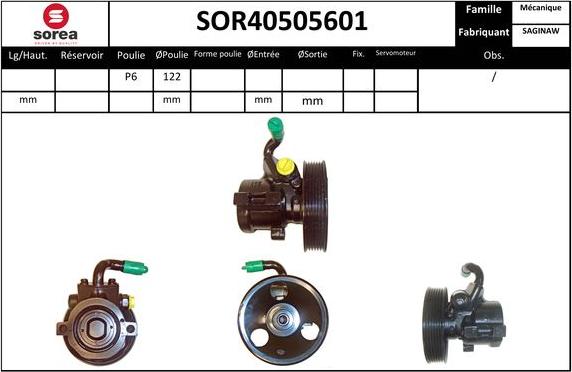 Sera SOR40505601 - Hidrosūknis, Stūres iekārta ps1.lv