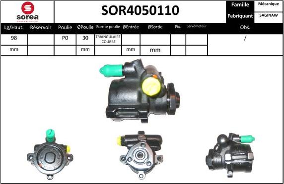 Sera SOR4050110 - Hidrosūknis, Stūres iekārta ps1.lv