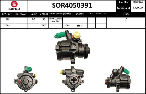 Sera SOR4050391 - Hidrosūknis, Stūres iekārta ps1.lv