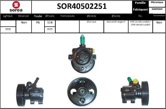 Sera SOR40502251 - Hidrosūknis, Stūres iekārta ps1.lv