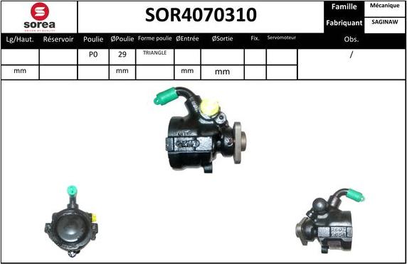 Sera SOR4070310 - Hidrosūknis, Stūres iekārta ps1.lv