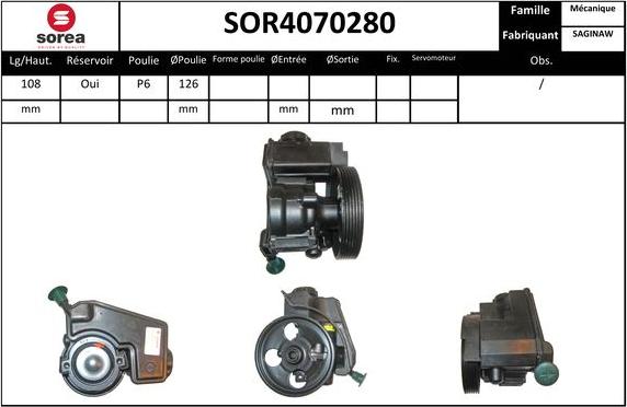 Sera SOR4070280 - Hidrosūknis, Stūres iekārta ps1.lv