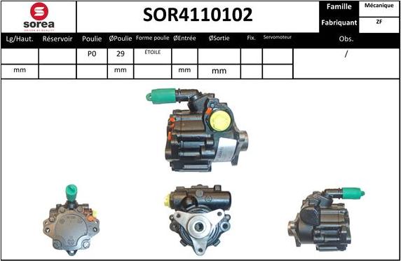 Sera SOR4110102 - Hidrosūknis, Stūres iekārta ps1.lv