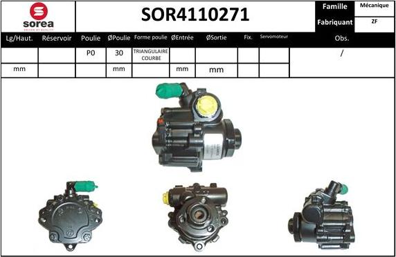 Sera SOR4110271 - Hidrosūknis, Stūres iekārta ps1.lv