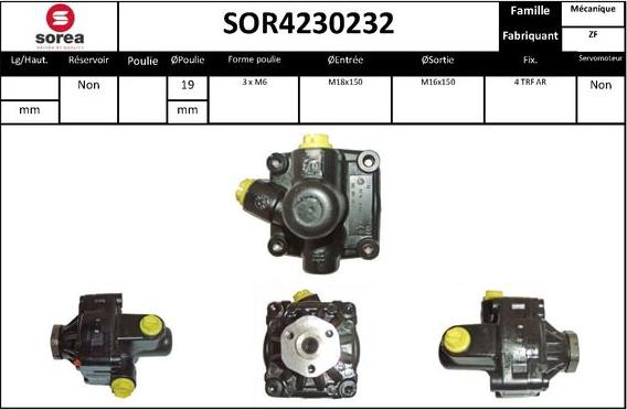 Sera SOR4230232 - Hidrosūknis, Stūres iekārta ps1.lv