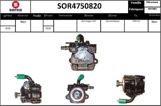 Sera SOR4750820 - Hidrosūknis, Stūres iekārta ps1.lv